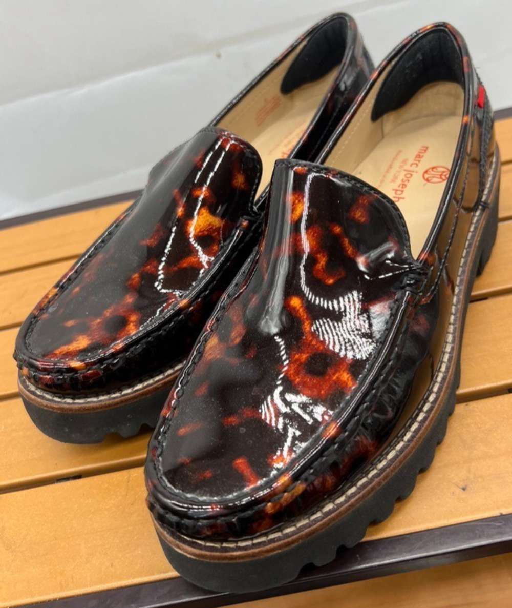 Marc Joseph New York lightweight stanton rd tortoise shell loafers Size 8
